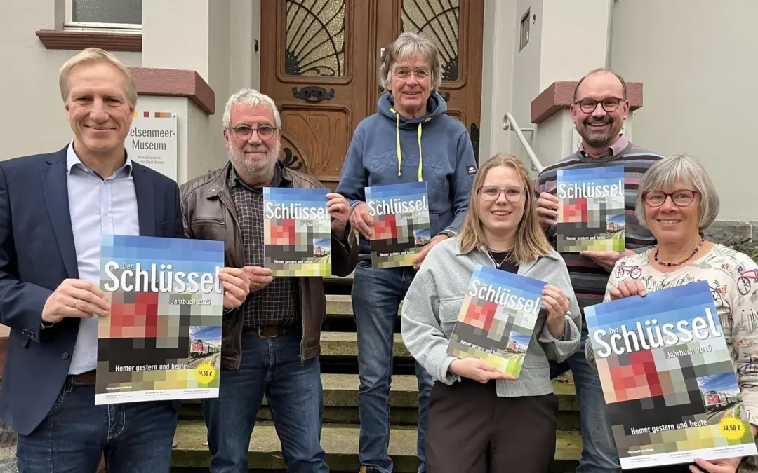 (v.li.) Professor Jörg Trelenberg, Reinhard Köster, Wilhelm Friedrich Holve, Melanie Dämmer, Holm Diekenbrock und Mechthild Tacke